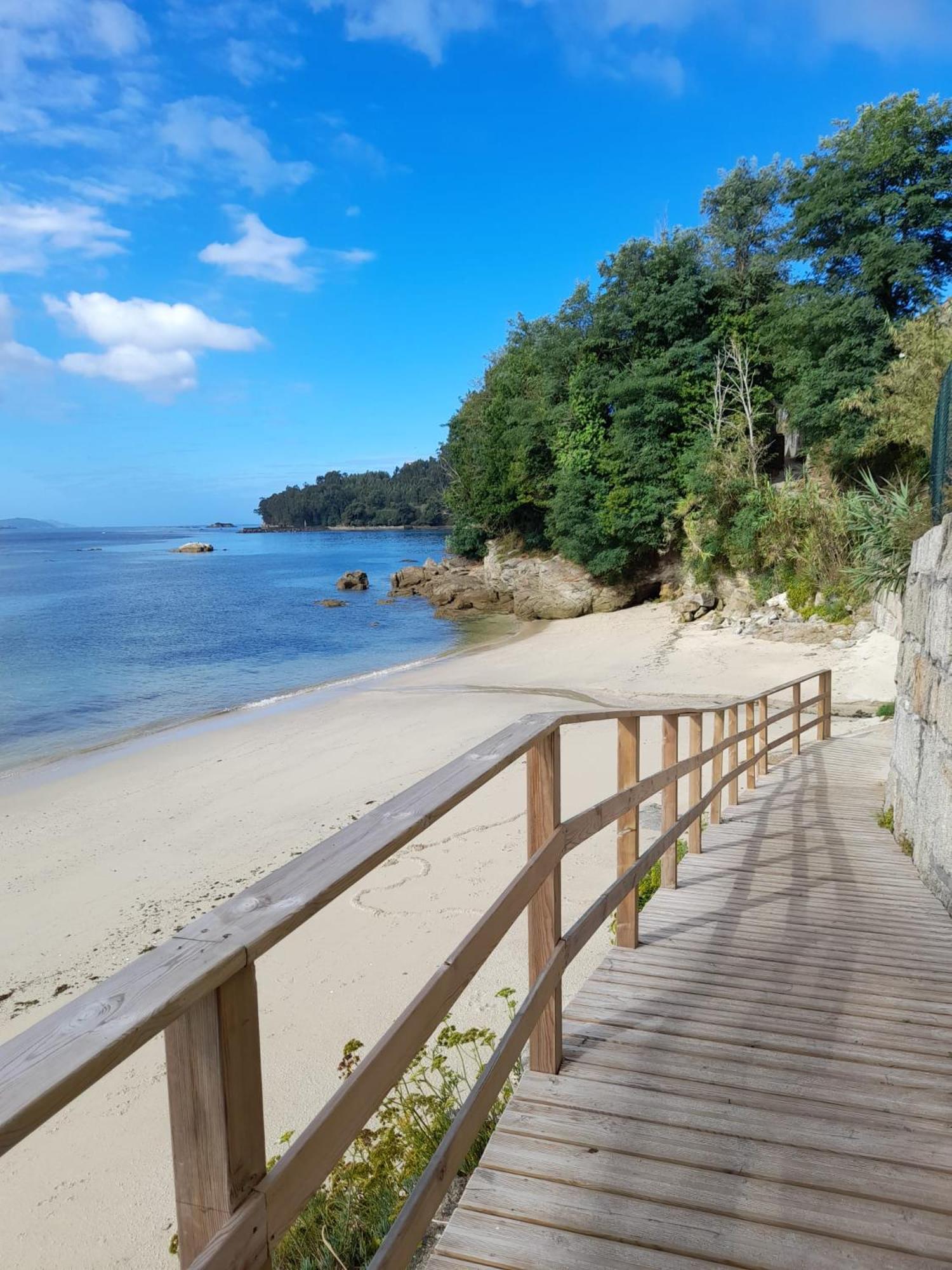 Mirador Da Playa Lägenhet Moaña Exteriör bild