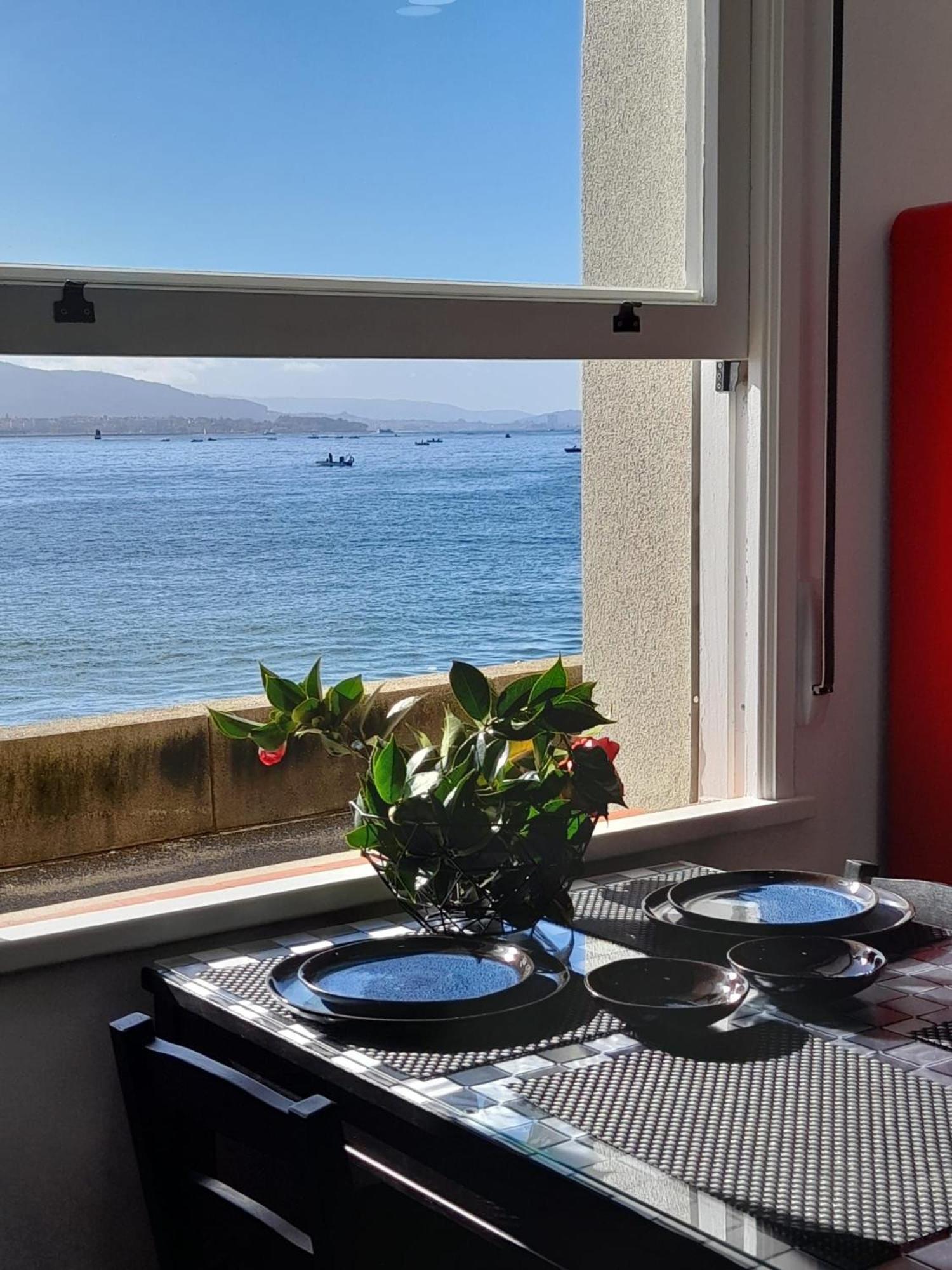 Mirador Da Playa Lägenhet Moaña Exteriör bild